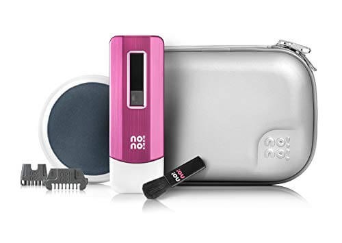 no!no! Pro Hair Removal Kit - Treats All Hair Colors & Skin Types - Face, Arm, Leg, & Body for Men & Women (Pink)