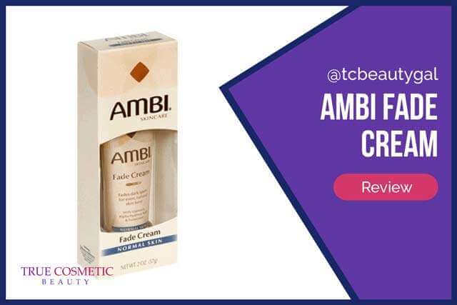 AMBI Fade Cream review